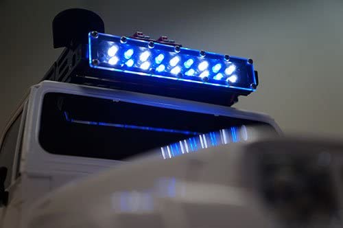 Yeah Racing 1/10 RC Rock Crawler Accessories Super Bright Roof LED Bar White & Blue Light #YA-0380