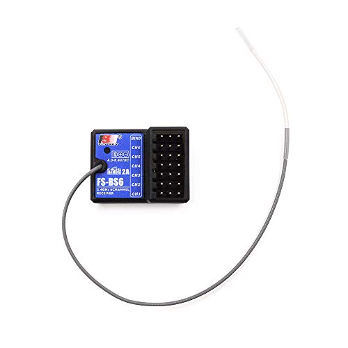 Flysky FS-BS6 6 Channels Receiver with Gyro Stabilization System | For Flysky FS-GT5 Remote Controller Radio AFHDS2A System Transmitter RC Car (4pcs fs-bs6 Receiver) - style: 4pcs fs-bs6 Receiver