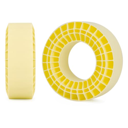 Silicone Rubber Insert Foam for 132-134mm (5.25" OD) 2.2" Tires (Yellow 2pcs) - color: Yellow 2pcs