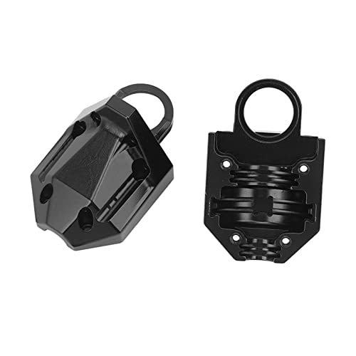 RC Rear Axle Gearbox Housing, Aluminium Alloy Strong Easy Installation RC Axle Gearbox Housing RC Exterior Gear Box Shell Cover for 1/7 UDR (Black)