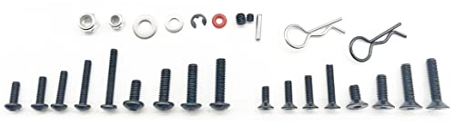 1000pcs Universal RC Screw Kit Screws Assortment Set, Hardware Fasteners for Traxxas Axial Redcat HPI Arrma SCX10 Losi 1/8 1/10 1/12 1/16 Scale RC Cars Trucks Crawler (1000pcs Longer RC Screws) - style: 1000pcs longer RC Screws
