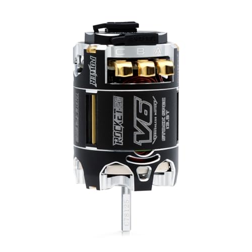 Surpass Hobby Rocket 540 V6 sensored Brushless Motor,Lower Resistance Brushless Motor for 1:10 RC Racing Car (Shaft 3.175, 13.5T kv) - size: 13.5T KV, style: 540-V6 Motor