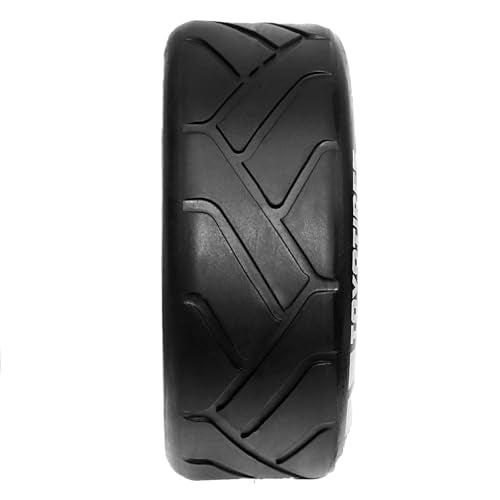 4PCS RC Off-Road Buggy 1:8 Tires and OD 103mm Arrow Pattern Hex 17mm Wheel Rims for 1:8 Scale RC On-Road Racing Car HPI WR8 HSP Hobao ARRMA Redcat Losi Kyosho VRX RC Rally Drift Car (C)