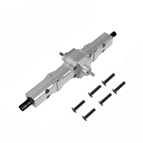for WPL for Henglong 1/16 Remote Control Car Six Drive Army Kakas Semi-Cartoon with Upgraded Metal Bridge Assembly RC Upgrade Parts RC Car Repair Kit(Silver) - color: Silver