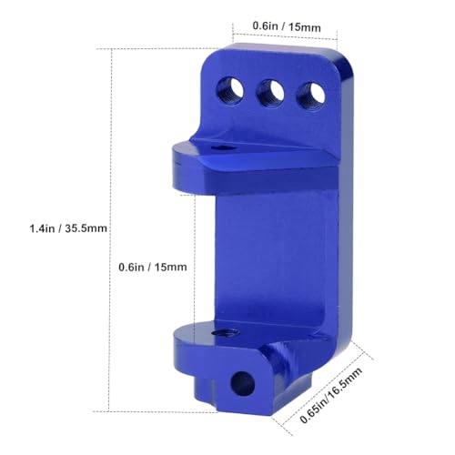 Hobbypark Aluminum Alloy Caster Blocks for RC 1/10 Traxxas 2WD Slash, Stampede, Rustler, Nitro Slash, Replacement of Part 3632 (Navy Blue) - color: Navy Blue