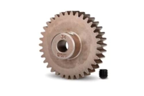 Traxxas 5639 34-Tooth Pinion Gear, 32 Pitch, Silver