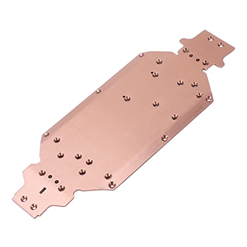 RC Car Chassis Plate, Aluminum Alloy Metal Chassis with High Rigidity and Durable Construction for 1:14 144001 144002 144010 Remote Control Car Upgrade Part