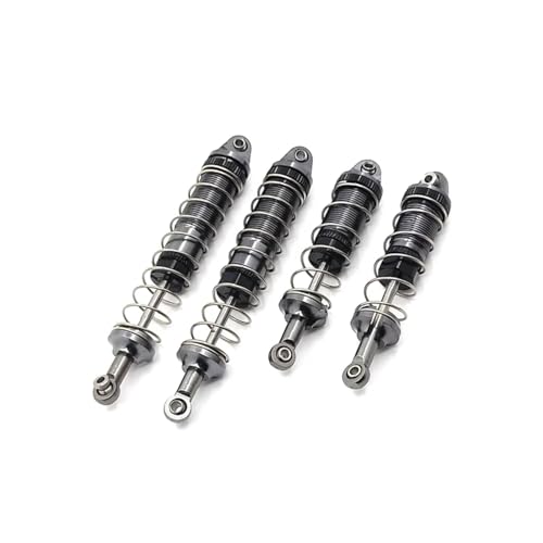 for WLtoys 12428 12423 12429 12427 FY 4Pcs Hydraulic Shock Absorber Metal Upgrade RC Car Parts Accessories Repair Spare Rc Parts - color: Gray
