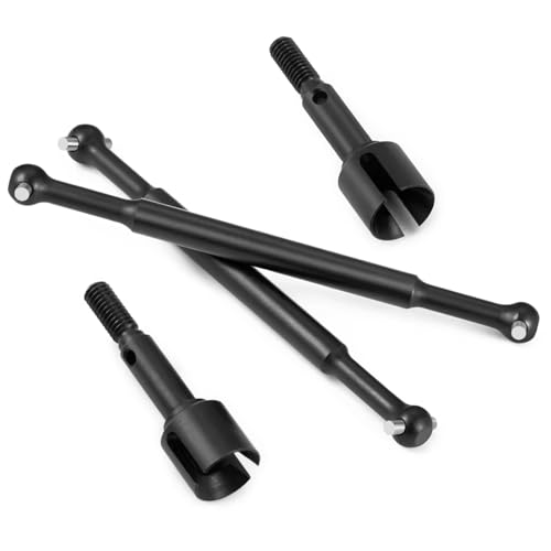 RC Car Upgrade Parts for Tamiya for Hotshot 58391 4WD 1/10 Steel Front Rear Axle CVD Drive Shafts Dogbones Set for Buggy Truck Car Spare Parts(Rear) - size: Rear