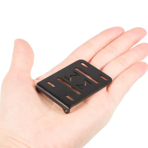 CNC Aluminum Accessory Tray Electronic Battery ESC Holder for 2Low Transmission 1/10 RC Crawler Comp Builds LCG Chassis Upgrade(Purple)