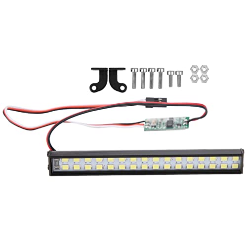 RC Light Bar, RC Light Kit Metal Plastic with Installation Accessories RC LED Lights for RC Crawler Car