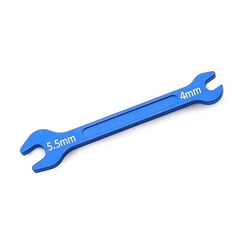 RC Car Upgrade Parts for RC Car Boat Airplane Parts 7075 Aluminum Turnbuckle Wrench 4.0mm 5.5mm Linkage Rod Adjustment Tool for M2 M3 Nuts - color: Blue