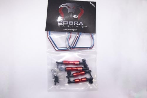 Full SWAY BAR Set (Red) for h 4x4 Slash, Rustler, Stampede, etc...