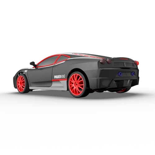 Remote Control Car RC Drift Car 2.4GHz 1:24 Scale 4WD High Speed RC Cars Vehicle with LED Lights Drifting Tires Racing Sport Toy Cars for Adults Boys Girls Kids Gift - color: Black