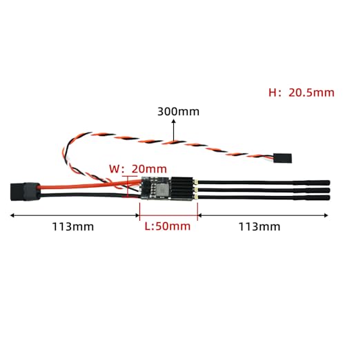 120A Brushless ESC 2-8S 12V 10A BEC for RC Crawler Car ESCape32 | with XT60 & 4.0mm Bullet Plug, Support Dshot, PWM, Oneshot, Multishot
