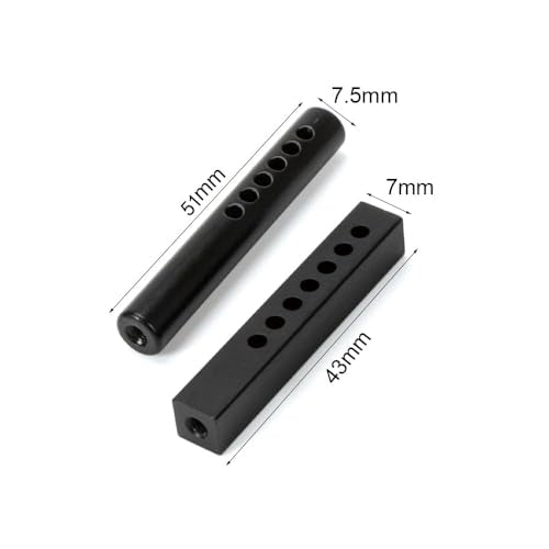 Metal Bumper Holder Mounts Front Rear Replacement for 1/10 RC Crawler Car Axial SCX10 90046 Traxxas TRX4 TRX6 YK4102 (Round)