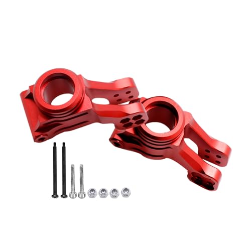 Rear Knuckle Arms for 1/5 KRATON 8S BLX,Outcast 8S BLX Upgrade Parts,2PCS Aluminum Rear Hubs Knuckle Arms Hop-up for 1/5 Outcast/KRATON 8S BLX,Replace ARA330565,Red (Rear)