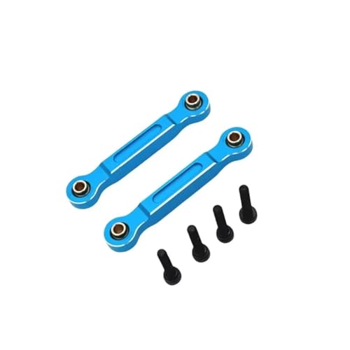 Rc Upgrade Spare For MJX 14211 1/14 Metal Front Steering Rod Steering Links RC Car Upgrade Parts Accessories(Blue) - color: Blue