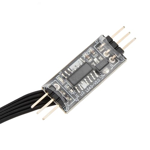 MEUS Racing 4WS Four-Wheel Steering Control Line Upgrades with Control Board and Servo Control Lines, Suitable for 4WS RC Crawler Car SCX10, TRX4, SCX24 TRX4M etc.