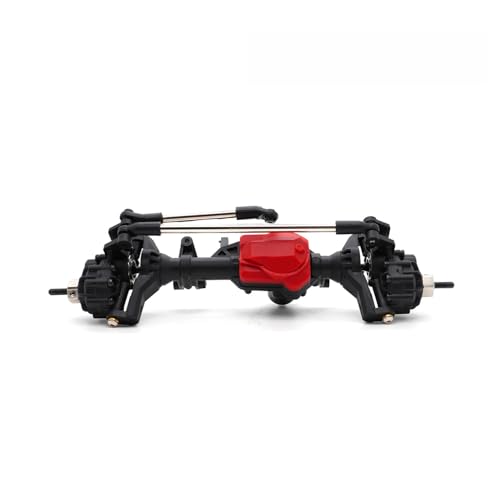Portal Axle Assembly with Differential Lock and Metal Gears for Traxxas TRX-4 Axial SCX10 II Redcat GEN8 RGT 1/10 RC Crawler Upgrades Parts (Front Axle) - color: Front Axle