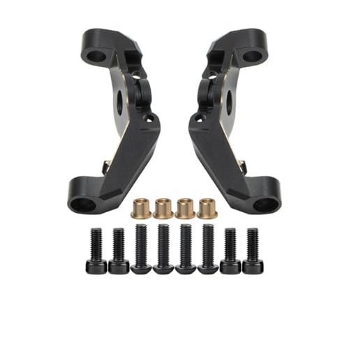 for Capra for Buggy for Axial UTB18 1/18 Upgrade Black Brass Weights Axle Portal Cover Steering C-Hub for Unlimited Trail RC Crawler RC Car Repair Kit(Caster Blocks) - size: Caster Blocks