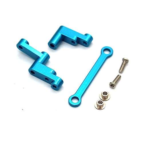 Upgrade Aluminum Alloy Spare Parts Full Set Accessories Compatible with Hyper Go MJX H16BM H16GT H16DR 16207 16208 16209 16210 1/16 Brushless High Speed R/C Cars/Trucks (Steering Drive Components) - color: Steering Drive Components