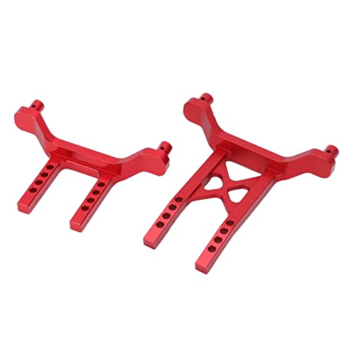Keenso Aluminum Alloy Front Rear Body Mounts, Shell Post for LaTrax Teton 1/18 RC Car Upgrade Parts (Red) - color: Red