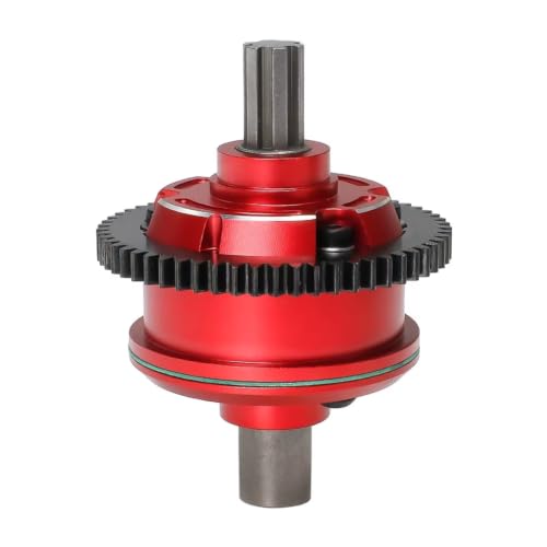 Center Gearbox 57T Diff Metal Upgrades for Mojave 4S for BLX 1/10 | RC Car Upgrades Modify Repair Parts with metal gearbox and 57T diff smooth torque split heat control(Red 1) - color: Red 1
