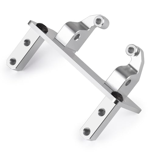 Aluminum Axle Servo Mount Base Stand, Silver | Upgrade Parts, For 1/10 Axial SCX10 II 90046, RC Crawler Car - color: Silver