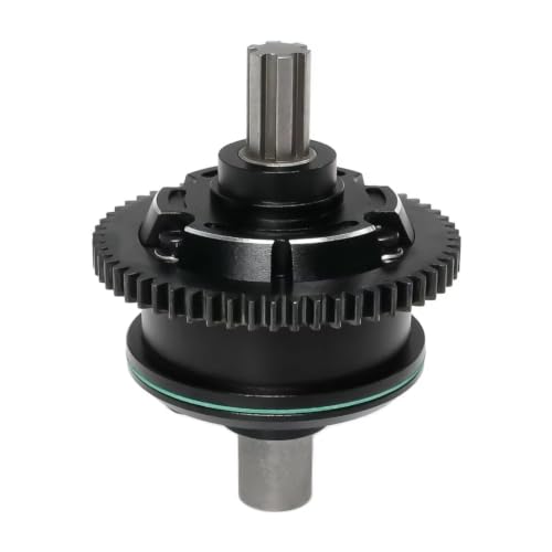 Center Gearbox 57T Diff Metal Upgrades for Mojave 4S for BLX 1/10 | RC Car Upgrades Modify Repair Parts with metal gearbox and 57T diff smooth torque split heat control(Black) - color: Black