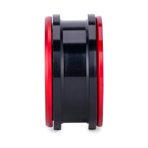 1.9 Beadlock Wheels Rim for 1/10 RC Crawler, 190g Lightweight 7075 Aluminum Wheels Compatible with SCX10 CAPRA TRX6 TRX4 Upgrades for RC Trucks Drift Car (Red)