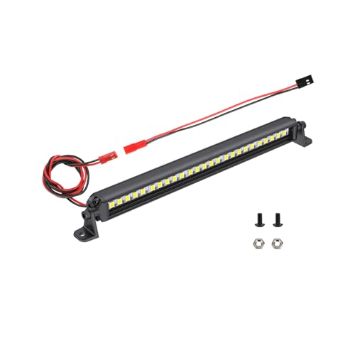 RC Light Bar 25 LED 5.5 Inch Aluminum RC Lights RC Crawler Accessories for Axial SCX10 Traxxas TRX4 TRX4M Arrma Senton Redcat GEN7 1/6 1/10 Scale Rock Crawler Truck (5.5inch) - size: 5.5inch