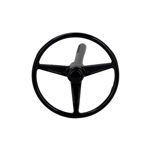 Aluminum Universal RC Steering Wheel for 1/10 Scale RC Crawler Car Axial SCX10 TRX4 D90 D110 Interior Accessories (Black) - color: Black