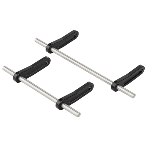 Metal Front Rear Modular Bumper Bull Bars for 1/10 RC Crawler Chassis LCG TRX4 TRX6 SCX10 Capra Dodge Power Wagon Upgrade Parts (Black) - color: Black