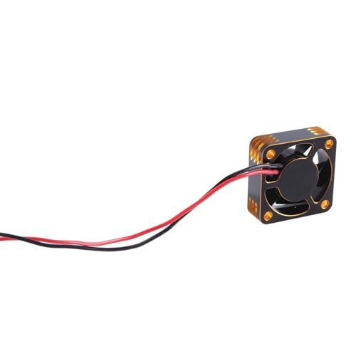 Metal Shell ESC Motor 25mm Cooling Fan High-Speed Heat Dissipation Fan Cooler for RC Car Replacement Spare Part Accessory Gold