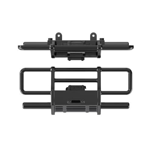 Front Bumper Aluminum Winch for Traxxas 1/18 TRX4M High Trail K10 F150 Upgrade Parts RC Crawler Car