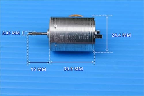 1pc RF-370CB-11670 Mini 370 Motor DC 12V-24V 6000RPM 24mm Precious Metal Brush Splined Shaft Car Door Window Actuator Engine