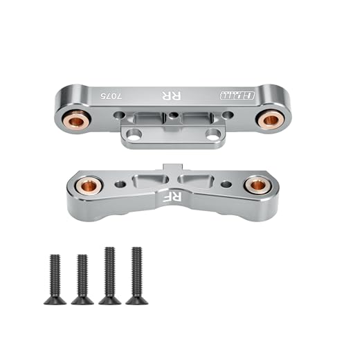 GPM Rear Lower Suspension Mount, 7075-T6 Aluminum Arm Mount Upgrade for Arrma 1/8 & 1/7 RC Trucks, Fits Kraton/Outcast/Talion/Infraction/Mojave/Fireteam/Felony/Limitless 6S 8S (Silver) - color: Silver