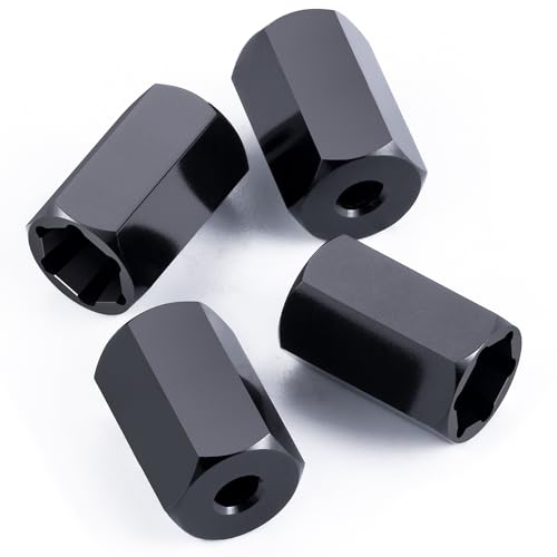 MORLORDY 5mm to 7mm (+10mm) Wheel Hex Hubs Adapter for WPL D12 1/10 RC Trucks 1/24 SCX24 RC Cars Upgrade Parts