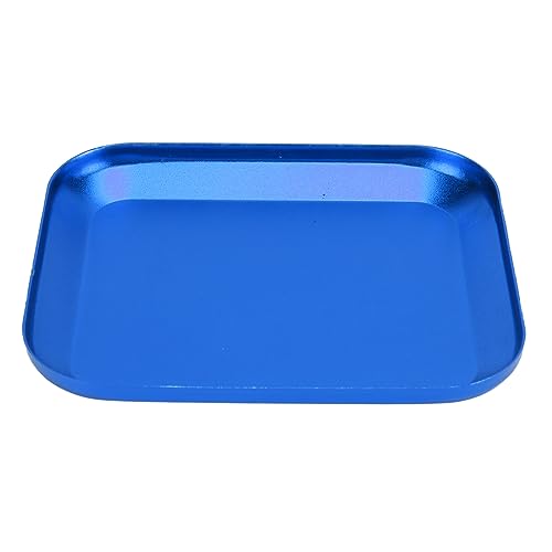 RC Car Repair Station and Screw Plate Set, Aluminum Alloy Work Stand for 1/8 1/10 1/12 1/16 Scale RC Cars, Adjustable Height with Magnetic Screw Tray and Non - Slip (Dark Blue) - color: Dark Blue