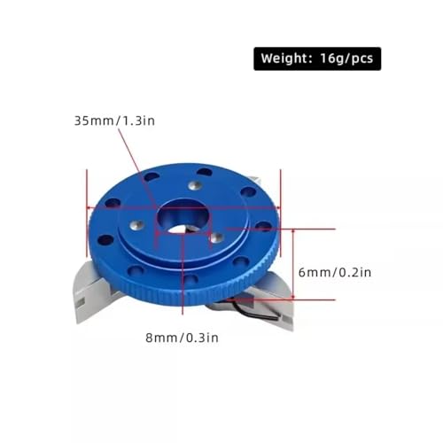 for Traxxas for Nitro for Slash for Rustler T-Maxx Metal Flywheel Clutch Bell Set RC Car Upgrade Parts Accessories RC Car Parts(Blue) - size: Blue