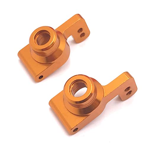 2/Set RC Car Metal Rear Axle Carrier Spare Parts Set for WLtoys 144001 1240191 24018 - Weight Metal - Upgrade Performance and Durability - Easy to Install - - Gold - color: Gold