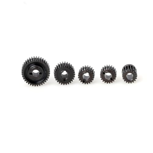 LCX Racing 1/10th RC Crawler Car Heavy Duty Hardened Steel 48P Gearbox Gear Set Transmission Gear Set for Axial SCX10 II 90046, Upgrades Parts Accessories