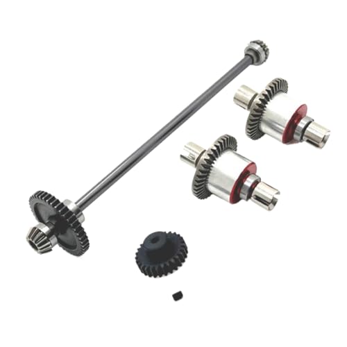 COMODO Metal Transmission Assembly with Differential for 1/18 RC Car – Compatible with A949 A959 A969 A979 K929 B Models(Dark Grey) - color: Dark Grey