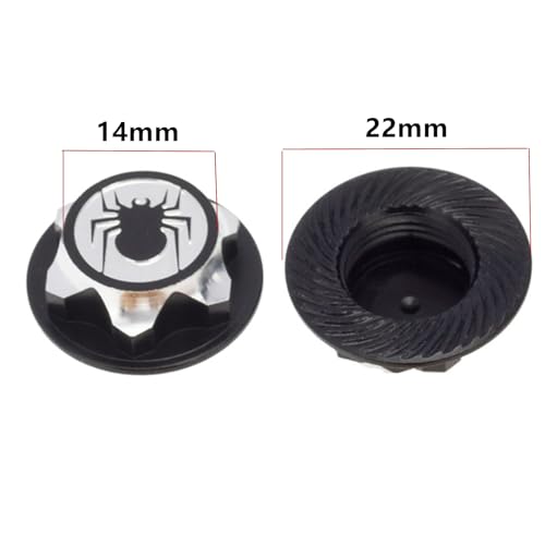 4PCS RC 17MM Hex Wheel Nut Dustproof Anti-Skid Mount Cap CNC Aluminum Compatible with 1/8 Buggy Off Road Monster Truck Car Traxxas X-Maxx Summit E-Revo HPI HSP Losi Kyosho Tamiya (Silver) - color: Silver