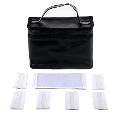 SpeedyFPV Portable Lipo Battery Safety Bag Guard Fireproof Fiberglass Charging Bag (3.5 x 4.5 x 6 Inches) - style: 3.5 X 4.5 X 6 Inches