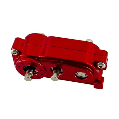 Metal Alloy Chassis Frame Front Gearbox Transfer Case Fit for 1/10 Accessories for Axial Scx10 I Ii 2 Upgrades Parts Rc Crawler(Red) - color: Red