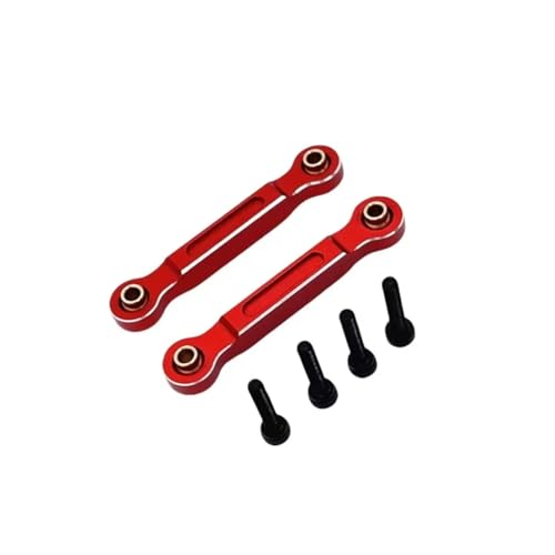 Rc Upgrade Spare For MJX 14211 1/14 Metal Front Steering Rod Steering Links RC Car Upgrade Parts Accessories(Red) - color: Red