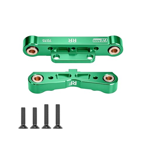 GPM Rear Lower Suspension Mount, 7075-T6 Aluminum Arm Mount Upgrade for Arrma 1/8 & 1/7 RC Trucks, Fits Kraton/Outcast/Talion/Infraction/Mojave/Fireteam/Felony/Limitless 6S 8S (Green) - color: Green