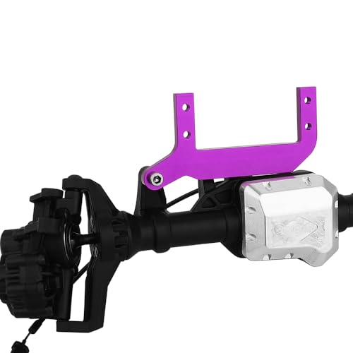 TRX4 CNC Servo Mount Brackets Stand,Axle SOA Mount 4-Link Suspension for TRX-4 1/10 RC Crawler Metal Upgrades (Purple)+51322032 - color: Purple